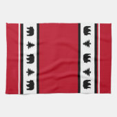 Linge De Cuisine Cuisine Serviette-Yellowstone Lodge 3 Ours et arbr (Horizontal)
