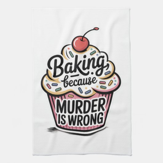 Linge De Cuisine Cuisiner Parce que le Meurtre est Mal (Vertical)
