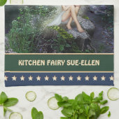 Linge De Cuisine CuisineServiette velue avec votre nom (Plié)