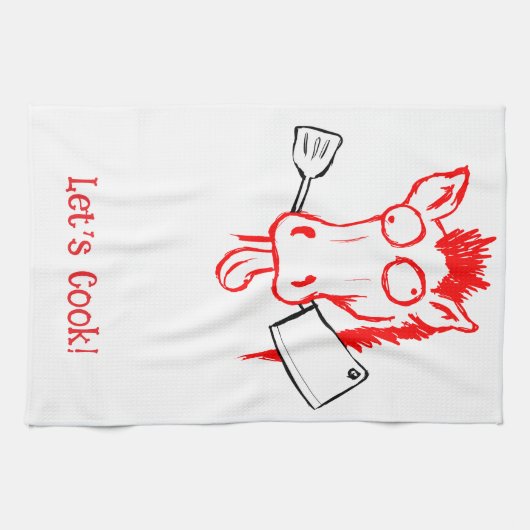Linge De Cuisine Cuisinier Cheval Idiot (Horizontal)