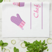 Linge De Cuisine Cuisinier élégant de Baker de cuisson de mitaine (Plié)