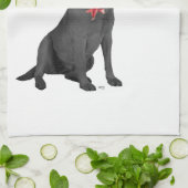 Linge De Cuisine Cuisinier Labrador Retriever Noir (Plié)
