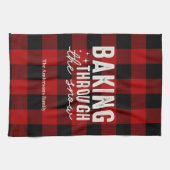 Linge De Cuisine Cuisson à travers Noël Plaid de Buffalo (Horizontal)