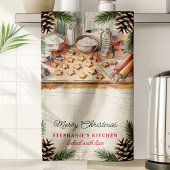 Linge De Cuisine Cuisson de Noël Pinecone personnalisée
