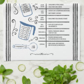 Linge De Cuisine Cuisson de remplacement au lait bleu (Plié)