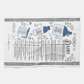 Linge De Cuisine Cuisson de remplacement au lait bleu (Horizontal)