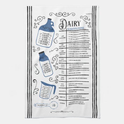 Linge De Cuisine Cuisson de remplacement au lait bleu (Vertical)