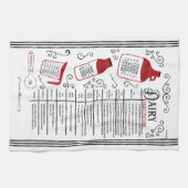 Linge De Cuisine Cuisson de substitut au lait rouge (Horizontal)