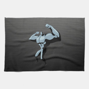 Linge De Cuisine Culturiste de regard de fibre de carbone