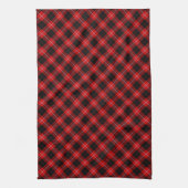 Linge De Cuisine Cunningham Tartan rouge noir (Vertical)