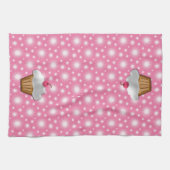 Linge De Cuisine Cupcake aux cerises roses (Horizontal)