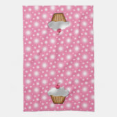 Linge De Cuisine Cupcake aux cerises roses (Vertical)