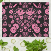 Linge De Cuisine Cupcake Baking Folk Art (Plié)