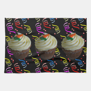 Linge De Cuisine Cupcake de carottes avec Confetti