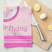 Linge De Cuisine Cupcake rose (Quart Plié)