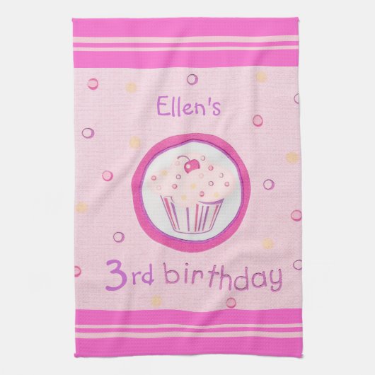 Linge De Cuisine Cupcake rose (Vertical)