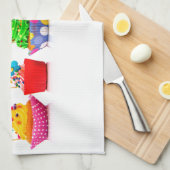 Linge De Cuisine Cupcakes de Joyeux Anniversaire (Quart Plié)