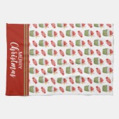 Linge De Cuisine Cupcakes et bonbons de Noël (Horizontal)