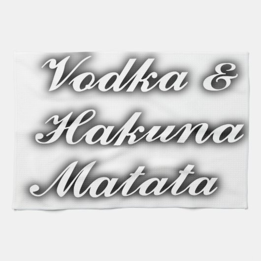 Linge De Cuisine Cupcakes Vodka Hakuna Matata FUNNY (Horizontal)