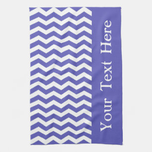 Linge De Cuisine Curacao Blue Wave Chevron personnalisable