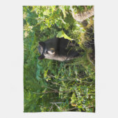 Linge De Cuisine Curieux ours noir (Vertical)