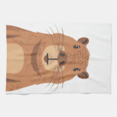 Linge De Cuisine Curieux portrait Capybara (Horizontal)