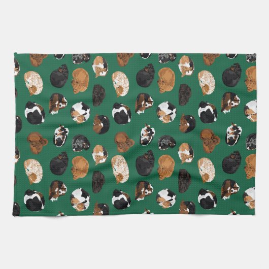 Linge De Cuisine Curl de Coonhound (Horizontal)