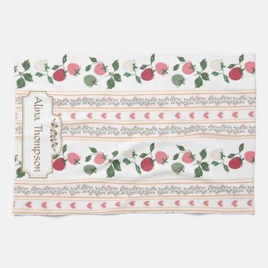 Linge De Cuisine Custom beautiful retro pattern botanical mama (Horizontal)