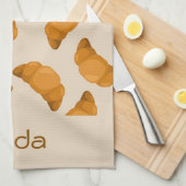 Linge De Cuisine Custom Brown Croissants (Quart Plié)