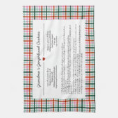 Linge De Cuisine Custom Grandma Recipe Keepsake Christmas (Vertical)