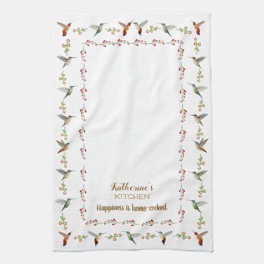Linge De Cuisine Custom Hummingbird  (Vertical)