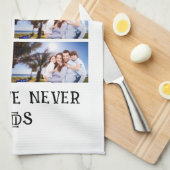 Linge De Cuisine Custom Modern Family Love 10 Photo Collage (Quart Plié)