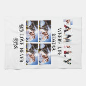 Linge De Cuisine Custom Modern Family Love 10 Photo Collage (Horizontal)