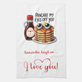 Linge De Cuisine Custom Name Funny Food Towel Romantic Valentine (Vertical)