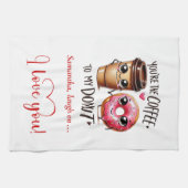 Linge De Cuisine Custom Name Gift for Girlfriend Valentine Towel (Horizontal)