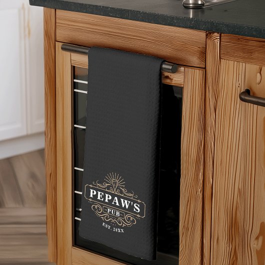 Linge De Cuisine Custom Pepaw's Pub Année de création