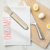 Linge De Cuisine Custom Tea Towels - Whisk You A Merry Christmas (Quart Plié)