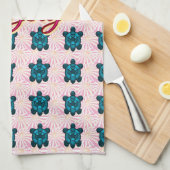 Linge De Cuisine Custom turtle pattern Sherpa Blanket (Quart Plié)