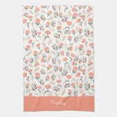 Linge De Cuisine Custom Weekday Towel – Red Poppies (Vertical)