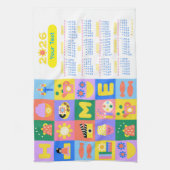 Linge De Cuisine Customisé Cute and Happy Home Calender 2026 (Vertical)