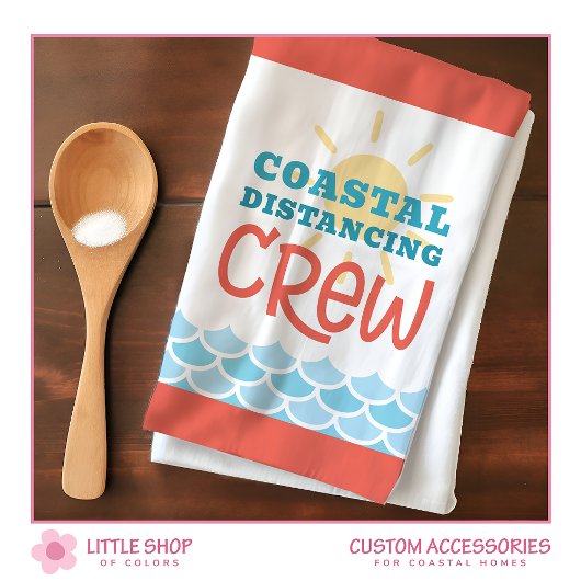 Linge De Cuisine Customizable Beach Theme Sun Waves