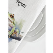 Linge De Cuisine Cute Aquarelle Arbre Frog, personnalisé