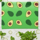Linge De Cuisine Cute Avocados tranche été vert dégradé Motif (Plié)