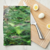 Linge De Cuisine Cute Baby Chipmunk Peeking Wildlife (Quart Plié)