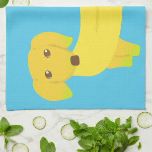 Linge De Cuisine Cute Banana Dog Personnalisé