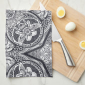 Linge De Cuisine Cute Bee Mandala Hand-Drawn (Quart Plié)