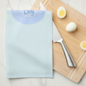 Linge De Cuisine Cute Blue Baby Boy Stork (Quart Plié)