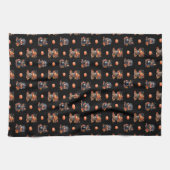 Linge De Cuisine Cute bonbons d'Halloween | Motif citrouille (Horizontal)