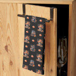 Linge De Cuisine Cute bonbons d'Halloween | Motif citrouille<br><div class="desc">Bonbons d'Halloween mignonnes en bocaux et citrouille motif d'automne</div>