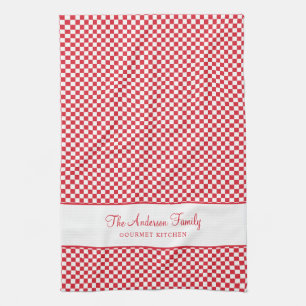 Linge De Cuisine Cute Bourgogne Rouge Blanc Français Plaid Check Go